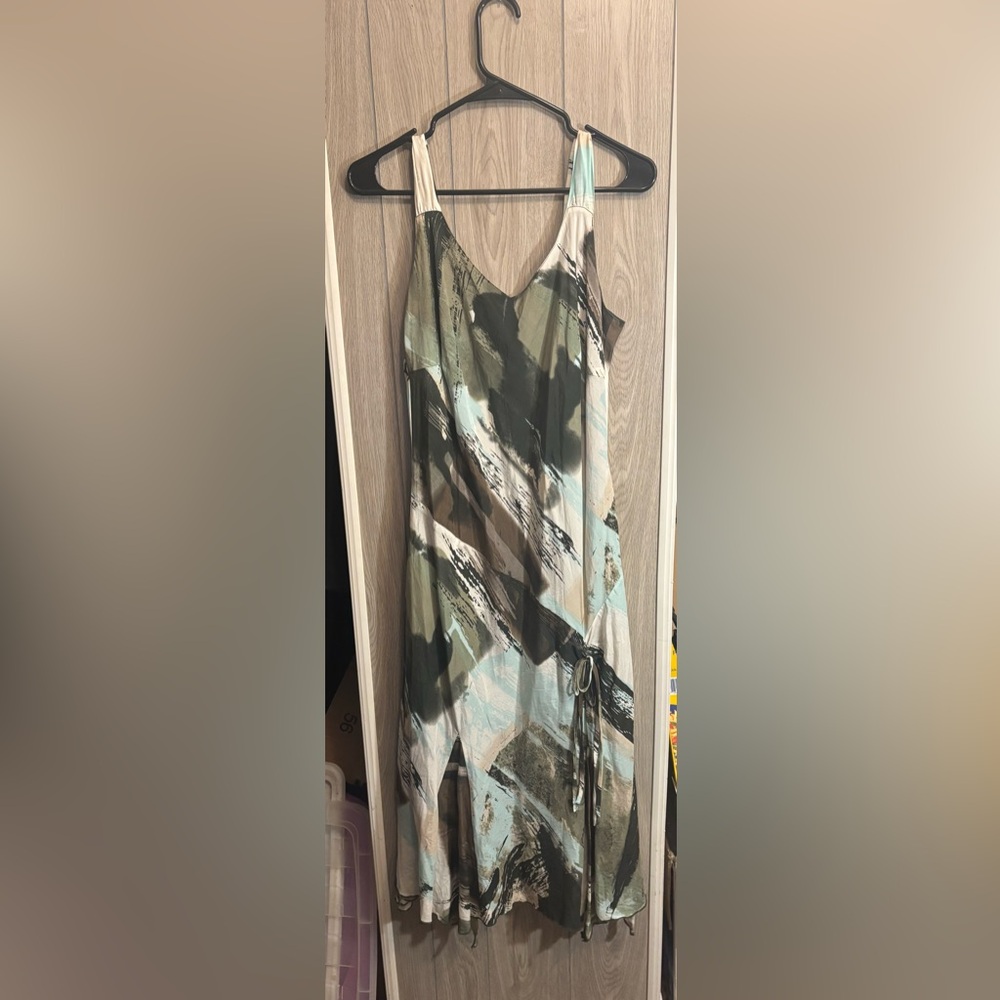 Chic Asymmetrical Dress in Earth Tones
